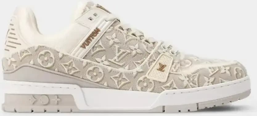 Louis Vuitton LV Trainer Sneaker Monogram Jacquard — Beige