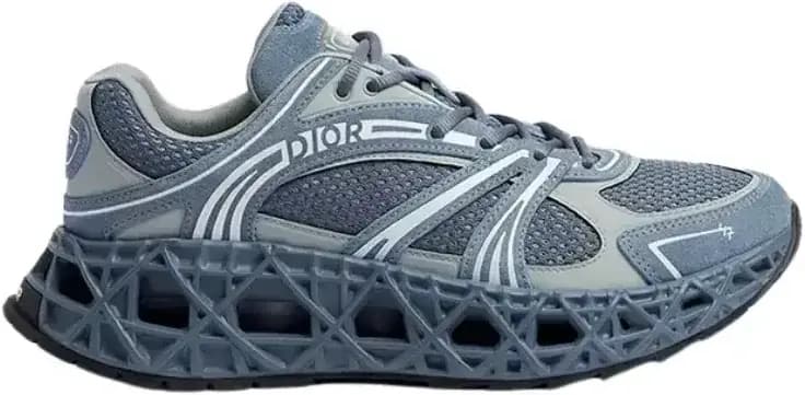 Dior B35 NXXT Sneaker — Blue Suede Calfskin