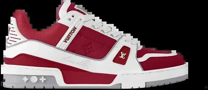 Louis Vuitton LV Trainer Sneakers Sari — Red