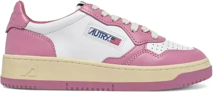 Autry Medalist Leather Low — White Polignac