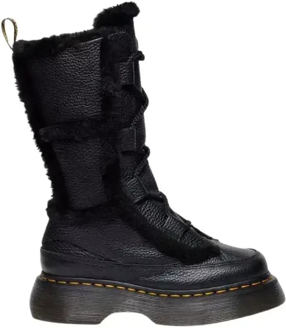 Dr. Martens Buzz Lace Up Faux Fur Lined Milled Nappa Leather