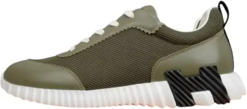 Hermès Bouncing Sneaker — Olive Green Khaki