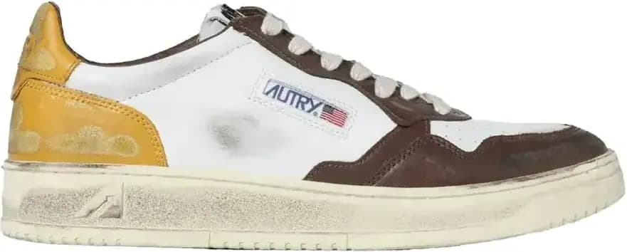 Autry Medalist — White Brown Honey
