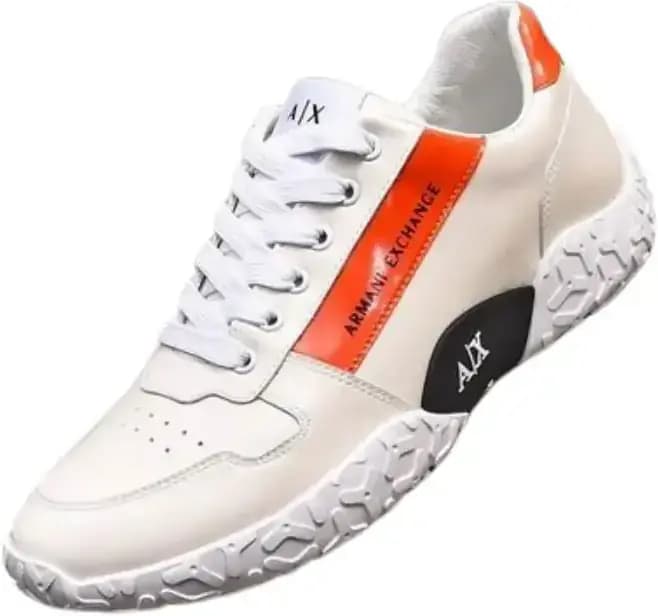 Armani Exchange AX Trainers — White Sneakers