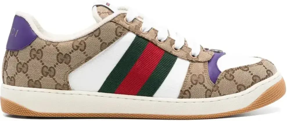 Gucci Screener Trainers Sneaker — Beige