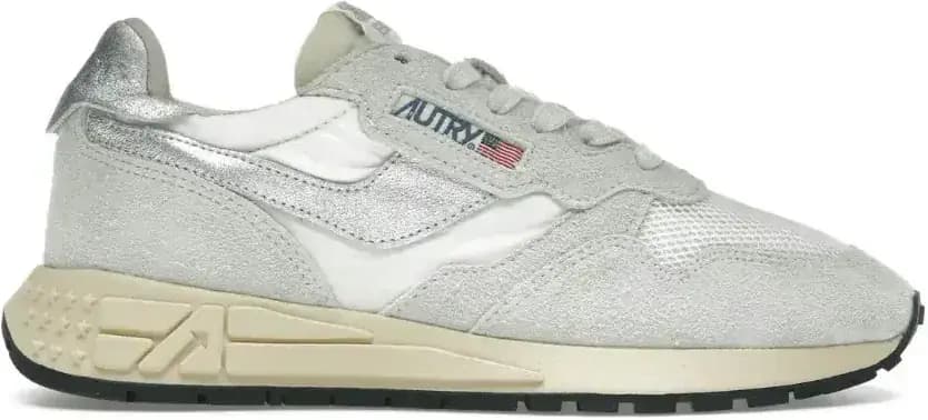 Autry Reelwind Low — White Silver