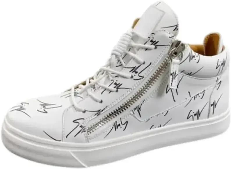 Giuseppe Zanotti Frankie Sneakers Design — White Leather