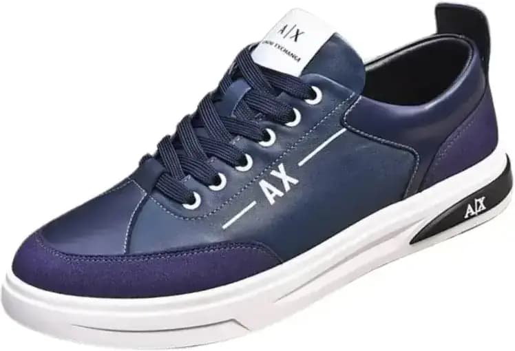 Armani Exchange AX Men Sneaker — Navy Blue White Accents