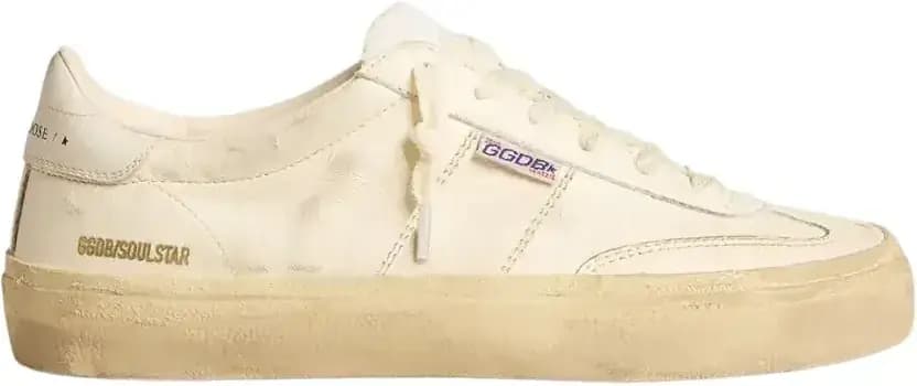 Golden Goose Soul Star — White Nappa Leather White Leather Star