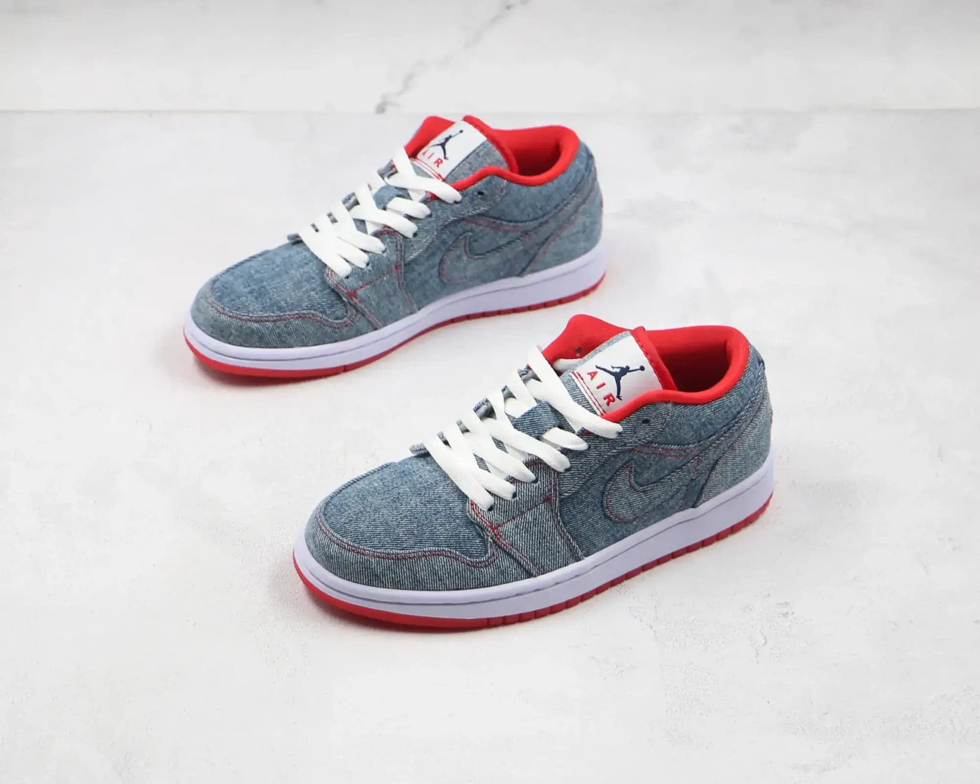 Jordan NIKE Air jordan 1 low Denim — red