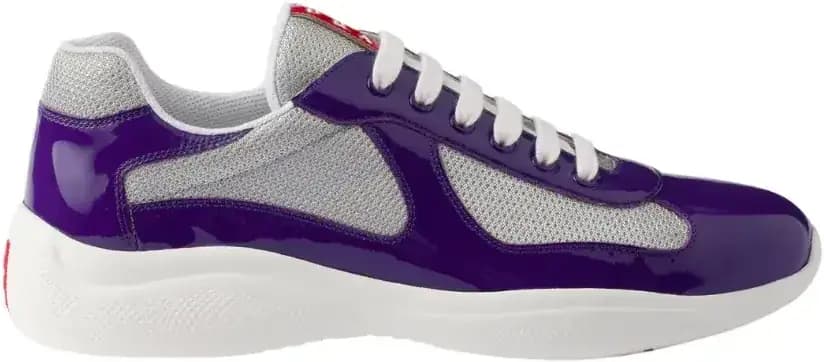 Prada America s Cup Sneakers — Purple Silver
