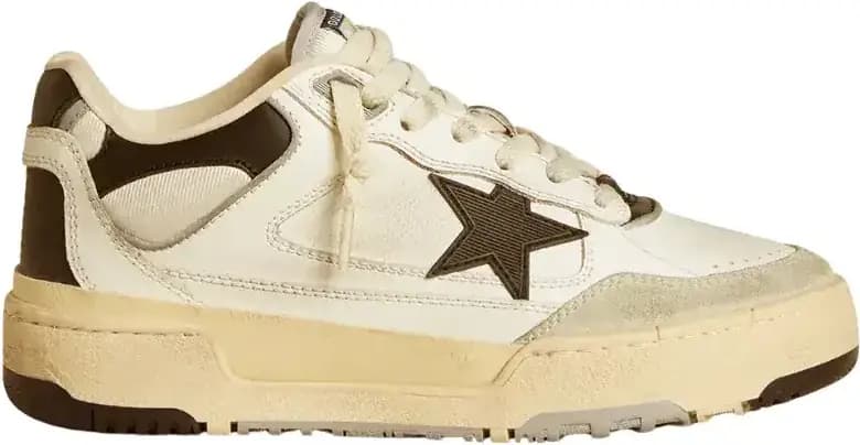 Golden Goose Forty2 — Black Star Black Leather Heel Tab