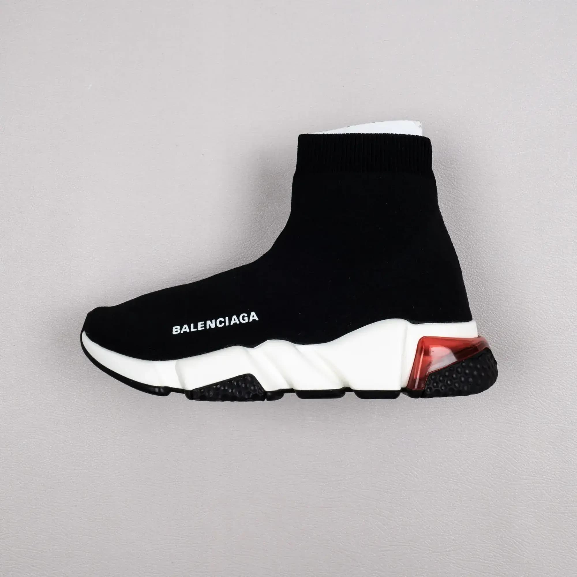 Balenciaga Speed knit Mid — White Red