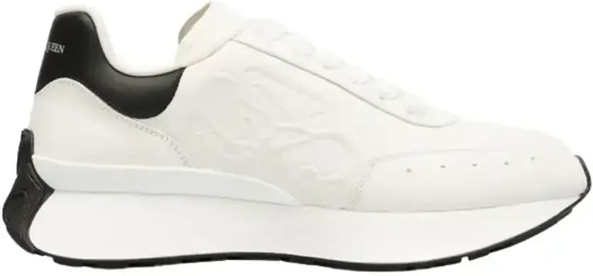Alexander McQueen Sprint Runner Sneakers — Black Heel