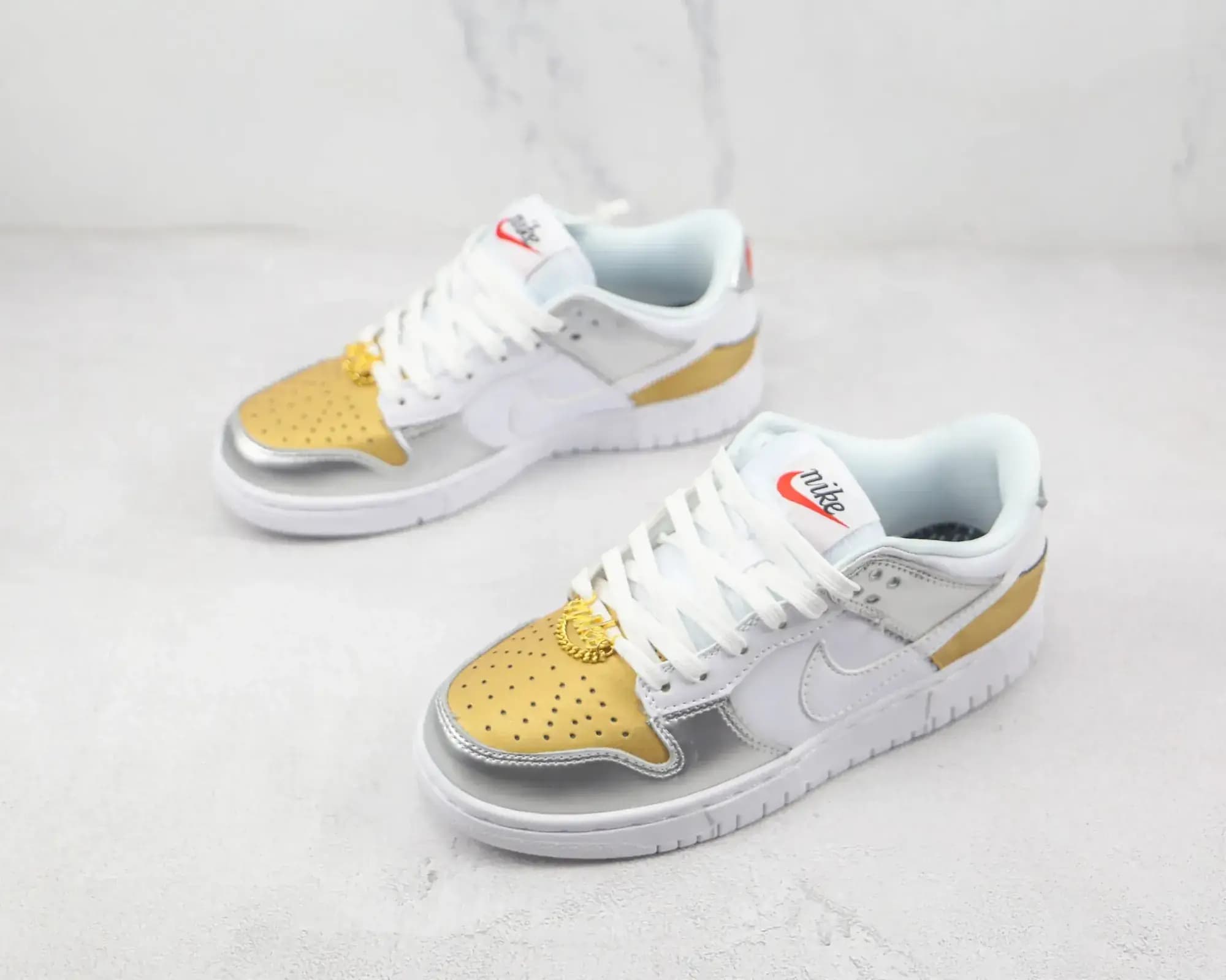 Nike SB Dunk Low — Silver Gold