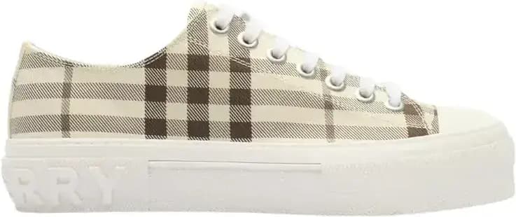 Burberry Check Sneakers Light — Beige