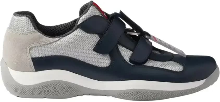 Prada America s Cup Sneakers — Navy Grey Colorway