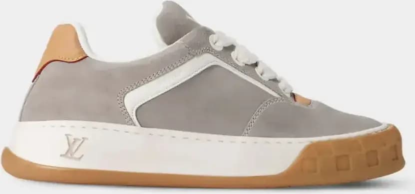 Louis Vuitton LV Tilted Sneaker Suede Calf Leather — Gray