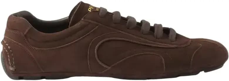 Prada Montecarlo Re-Edition 2005 Suede Sneakers Dark — Brown