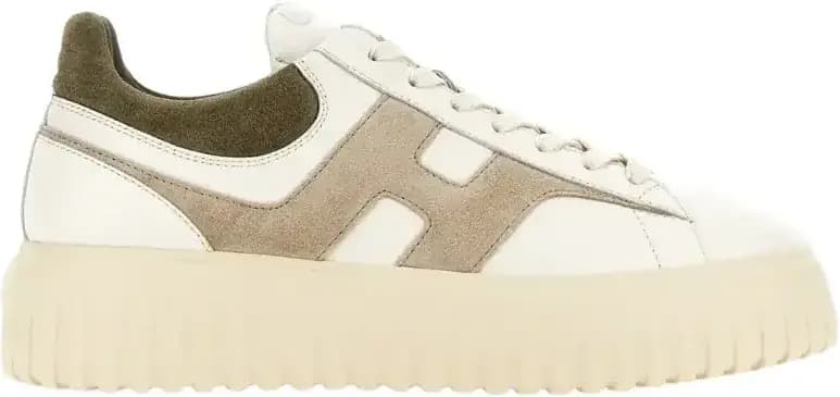 Hogan H-Stripes — Ivory Beige Brown