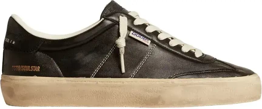Golden Goose Soul Star — Black Bio-Based Nappa
