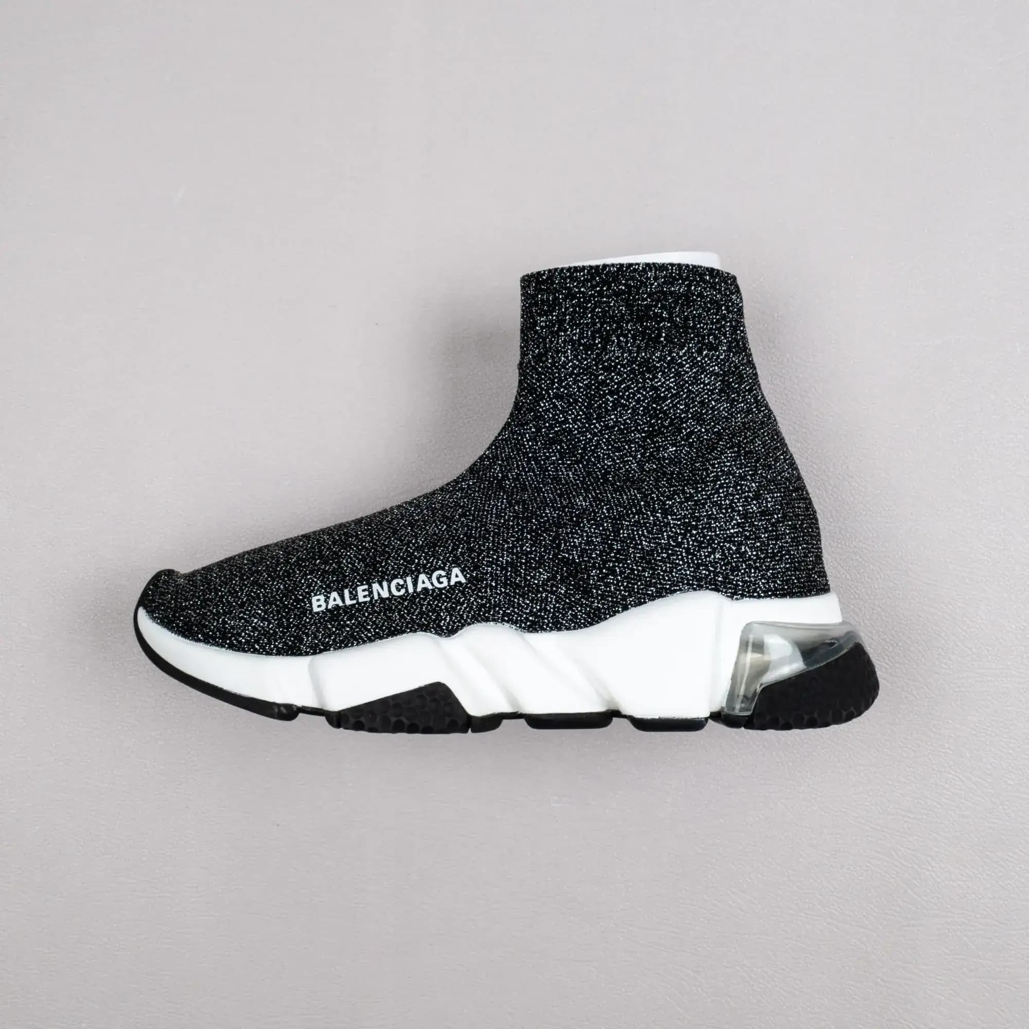 Balenciaga Speed knit Mid — Black Silver