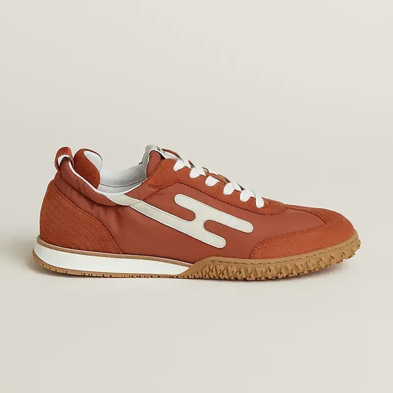 Hermès Jet Sneakers — Beige Esquisse Glaise Red