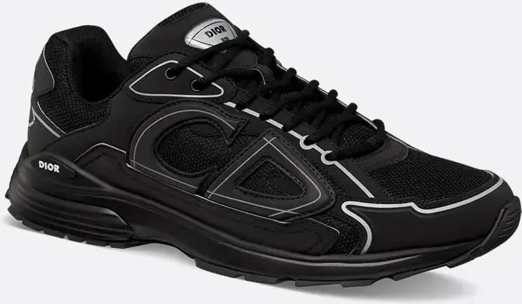Dior B30 Sneaker — Black Mesh and Technical Fabric