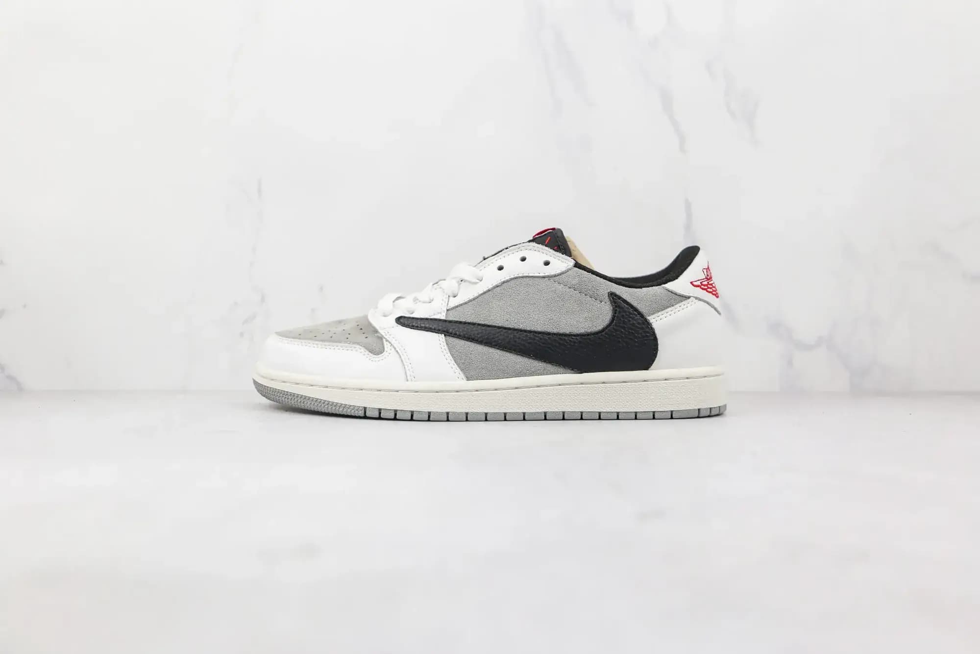 Jordan NIKE Air Jordan 1 Low Barb — white gray