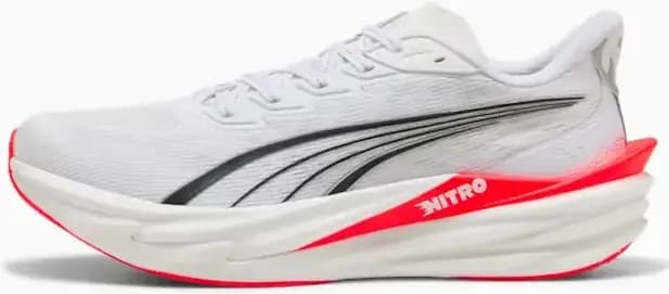 Puma Deviate NITRO 4 White-Ultra — Red