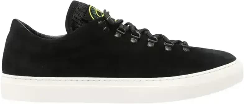 Stone Island Compass Patch Sneakers — Black