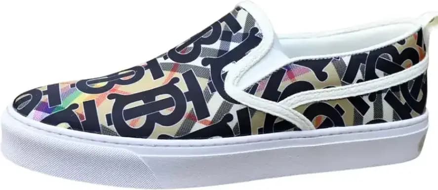 Burberry Slip-On Sneakers Brand s Iconic Monogram Check Pattern