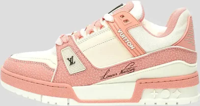 Louis Vuitton LV Trainer Sneaker — White Pink