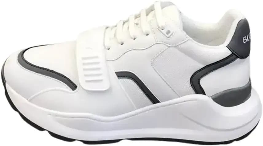 Burberry Ramsey Trainers — White Leather