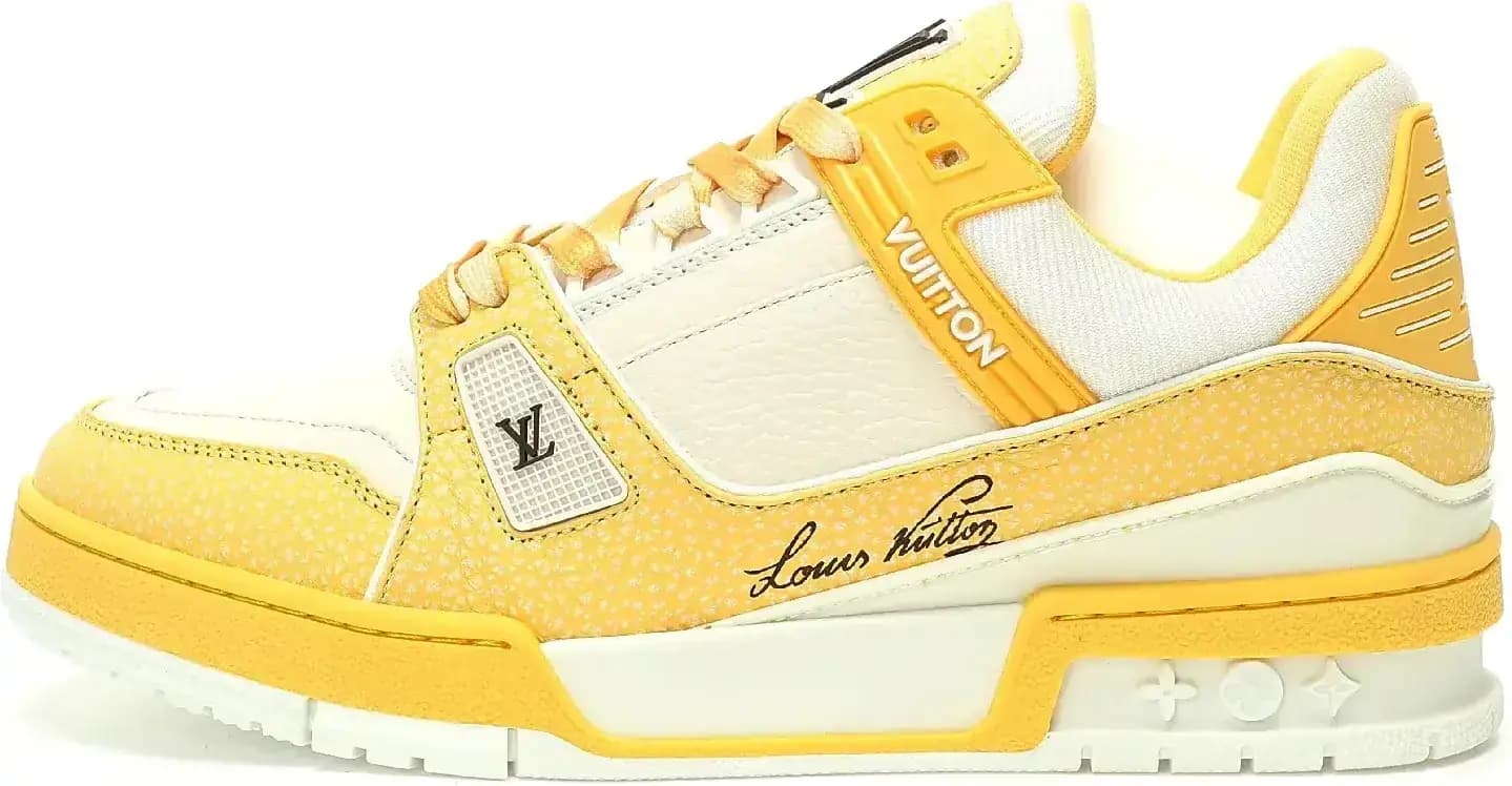Louis Vuitton LV Trainer Sneaker — White Yellow