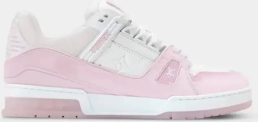Louis Vuitton LV Trainer Sneaker Monogram Grained Calf Leather — Pink