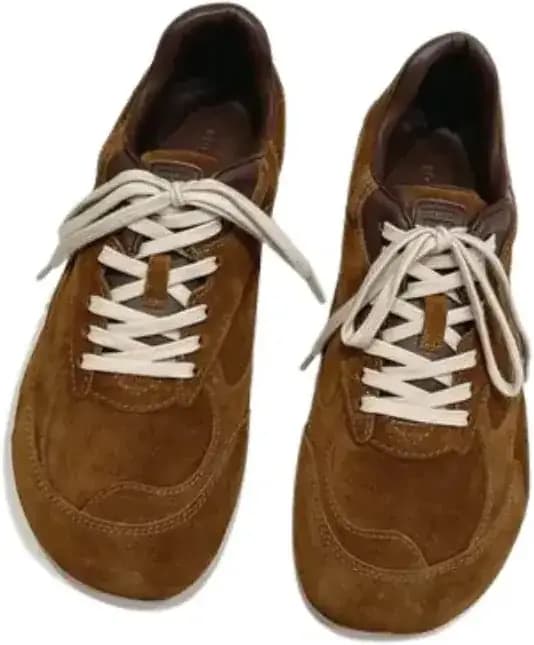 Bottega Veneta Orbit Flash Sneakers Suede Burnt — Brown