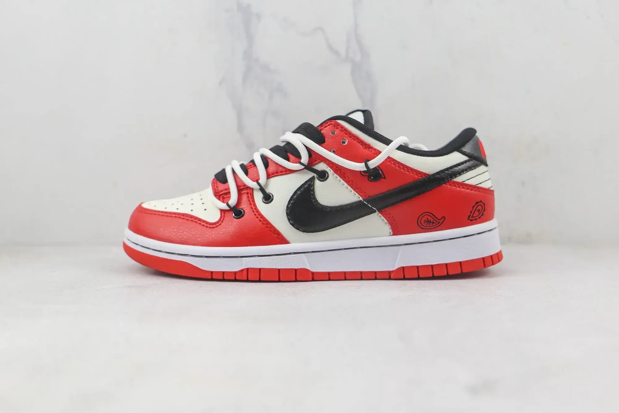 Nike Dunk Low — Red Deconstructed straps