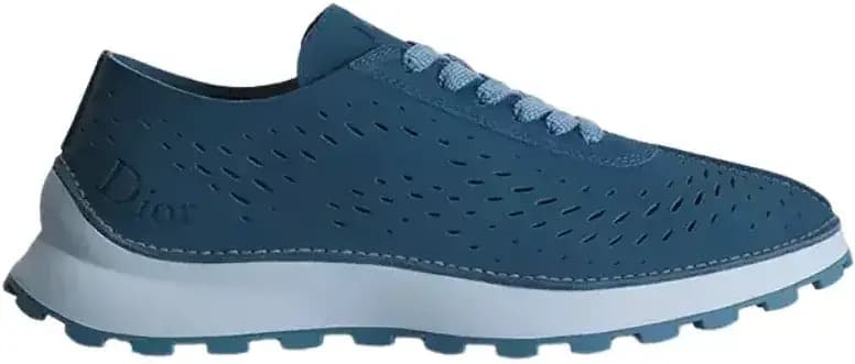 Dior Squash Sneaker — Blue Suede Calfskin