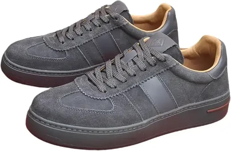 Loro Piana Sneakers — Gray Leather