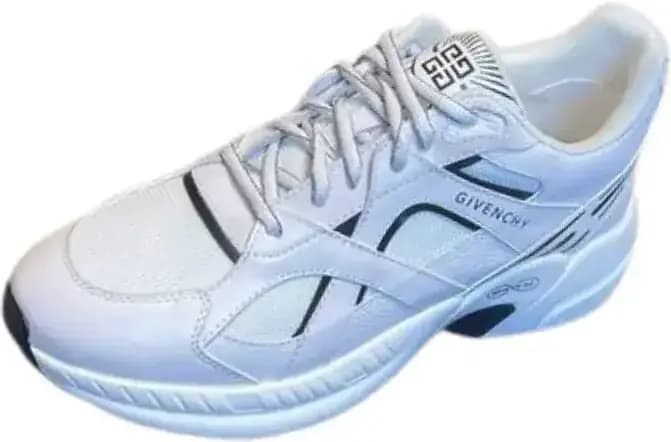 Givenchy White — Black Print Sneakers