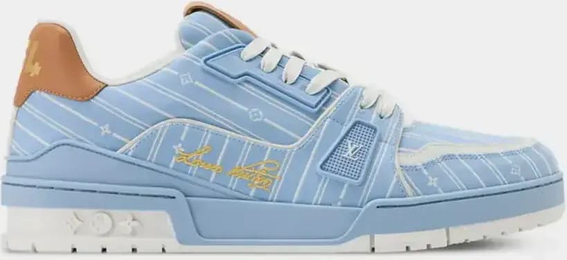 Louis Vuitton LV Trainer Sneaker Jacquard — Blue