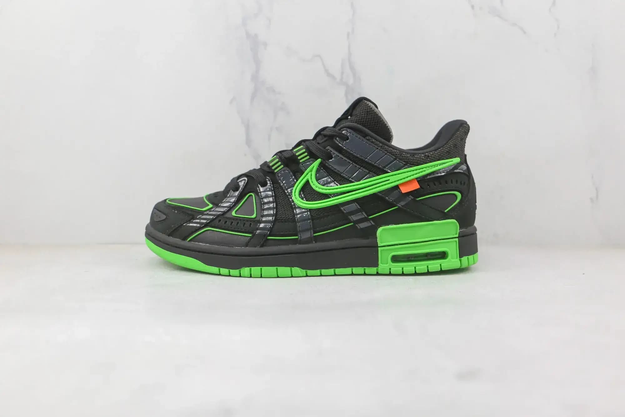 Nike Air Off-White x Rubber Dunk — Green Black