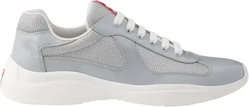 Prada America s Cup Sneakers — Silver Patent Leather