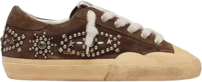 Golden Goose Super Star Penstar — Brown Suede Studs