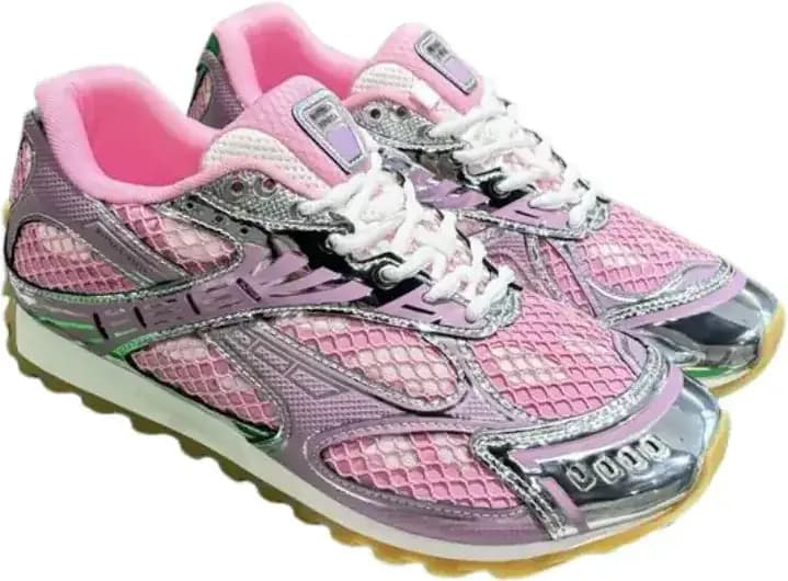 Bottega Veneta Orbit Sneakers — Rose Pink