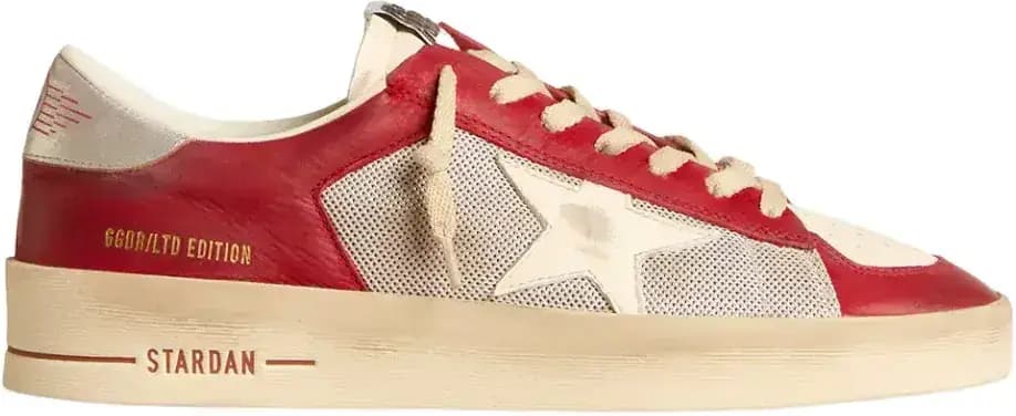 Golden Goose Stardan Mesh Nubuck Nappa Star Leather Heel Tab