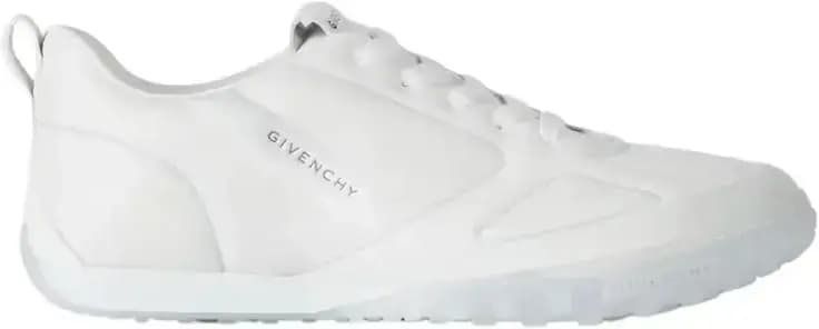 Givenchy Glide Sneakers In Leather — White Grey