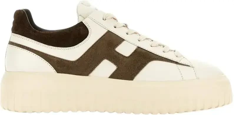Hogan H-Stripes — Ivory Brown