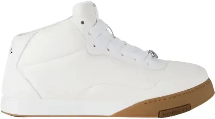 Givenchy Puffy Yard Mid-top Sneakers In Nappa Leather — White